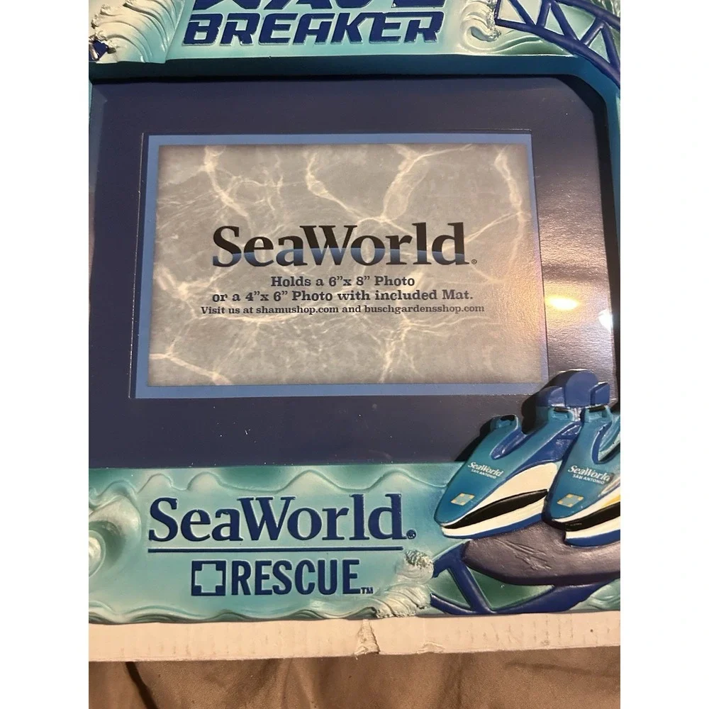 SeaWorld Wave Breaker Rescue Sea World 3D Photo Frame 6x8 4x6 Souvenir New